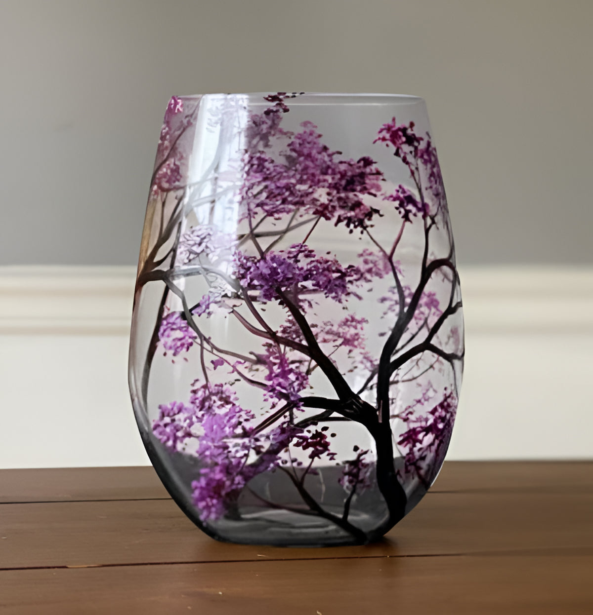 Artisan Seasonal Tree Wine Glasses – Dishwasher Safe Elegance
