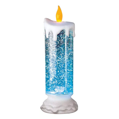 Enchanting LED Liquid Motion Candle with Glitter & Flame Illusion