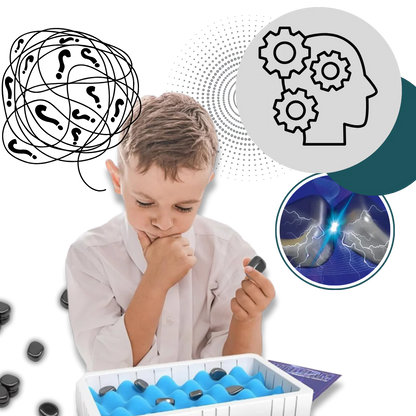 Portable Magnetic Strategy Game with 20 Pieces & Adjustable Ring