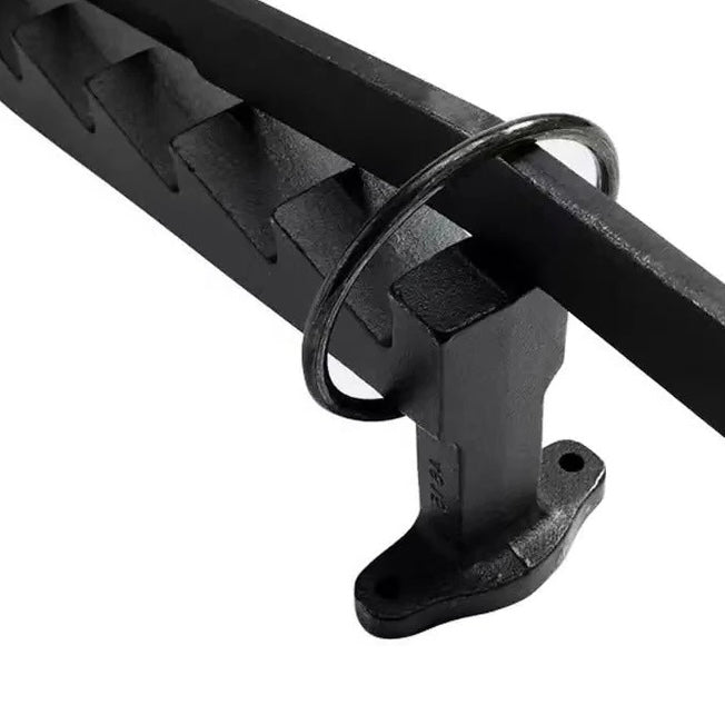 Wall-Mounted Steel Wood Splitting Tool for Effortless Chopping