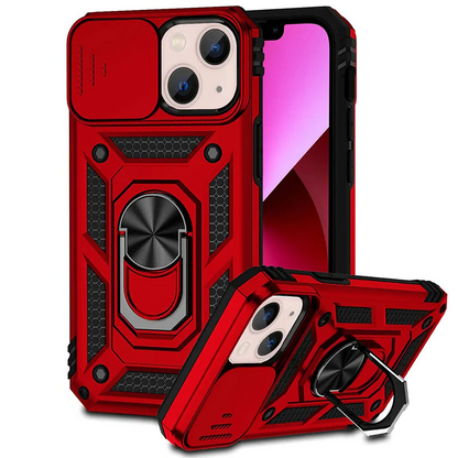 Durable Phone Case with Kickstand & Privacy Camera Shield