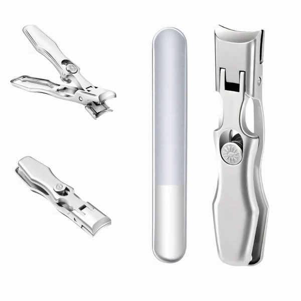 Premium Steel Nail Clipper with Extra Wide Jaw and Catcher