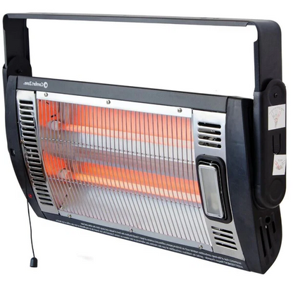 Infrared Outdoor Heat Lamp for Patio - Wall-Mounted with 2 Settings