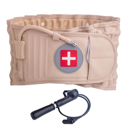 Adjustable Lumbar Support Belt with Manual Inflation