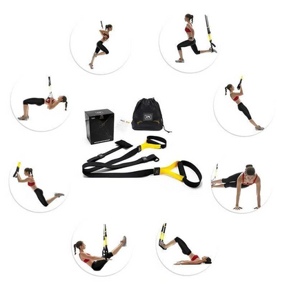 Versatile Suspension Workout Kit with Customizable Straps and Anchor