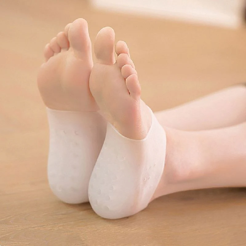 Height Boosting Insoles for Men and Women - Clear Silicone Shoe Inserts, Adds Up to 1.4 Inches