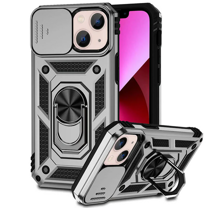 Durable Phone Case with Kickstand & Privacy Camera Shield