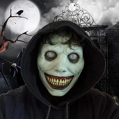 Chilling Grin Full Face Mask for Halloween Festivities