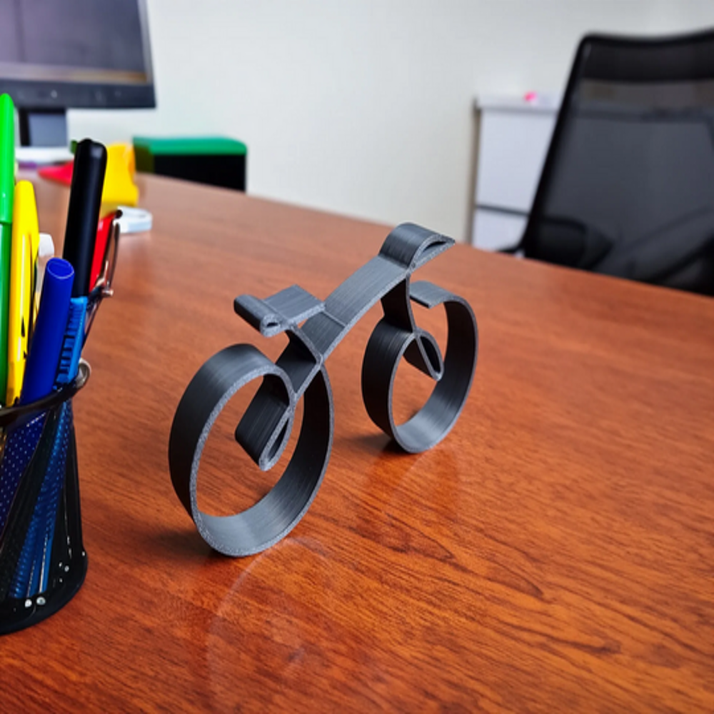 Sleek Bicycle Art Piece - Wire Frame in Elegant Black