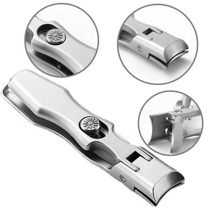 Premium Steel Nail Clipper with Extra Wide Jaw and Catcher