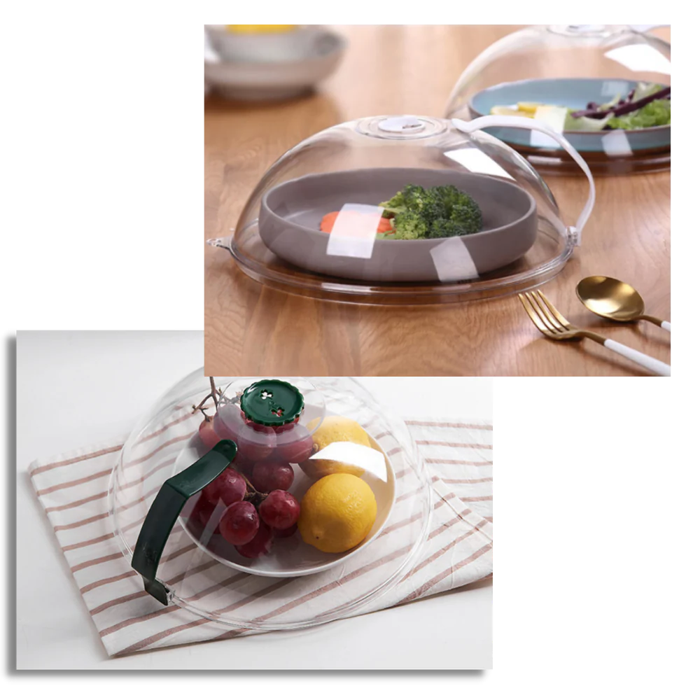 SmartShield Microwave Food Protector with Steam Vent for 10.3in Plates