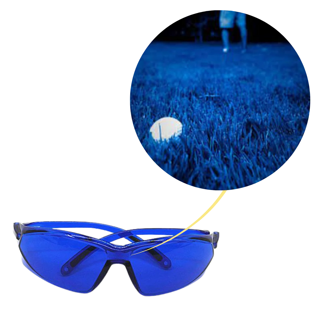 Golf Ball Locator Glasses with Blue Tint and Lightweight Frame