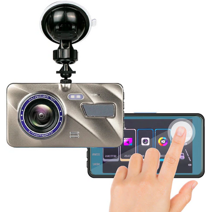 1080p HD Dash Camera with Night Vision – Wireless Front and Rear, 170° Wide Angle