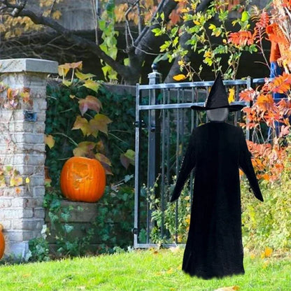 Enchanting Illuminated Witch Yard Stakes for Spooky Decor