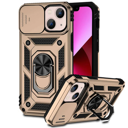 Durable Phone Case with Kickstand & Privacy Camera Shield