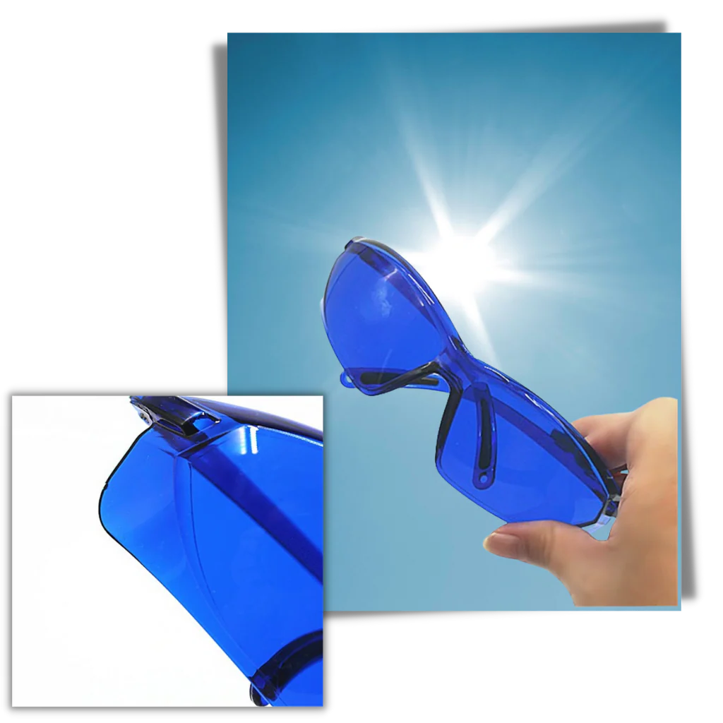 Golf Ball Locator Glasses with Blue Tint and Lightweight Frame