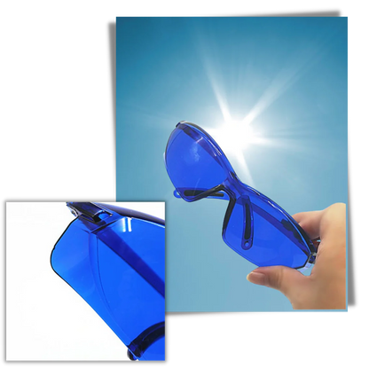 Golf Ball Locator Glasses with Blue Tint and Lightweight Frame