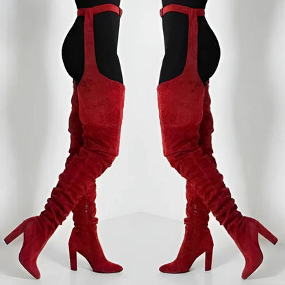 Chic Slouchy Over-the-Knee Boots for Women