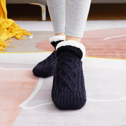 Cozy Indoor Socks with Grip and Stretch Fit for Comfort