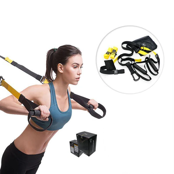 Versatile Suspension Workout Kit with Customizable Straps and Anchor