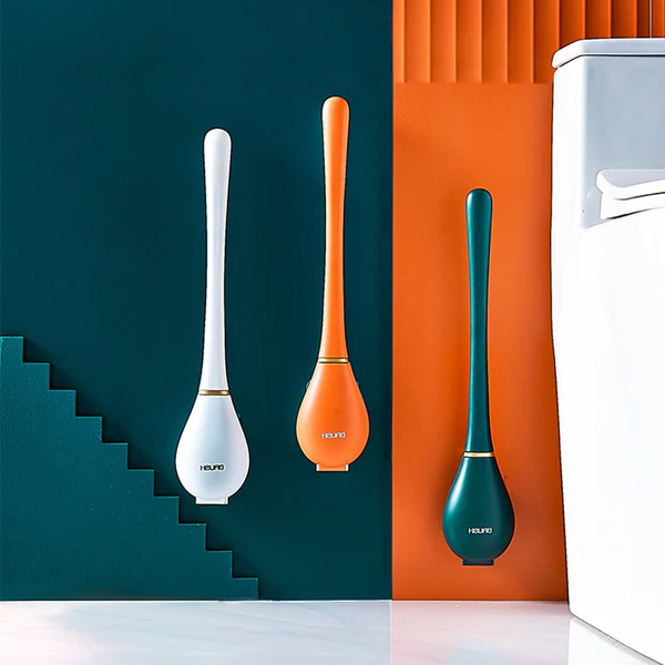 Effortless Clean Toilet Brush with Quick-Dry Silicone Design