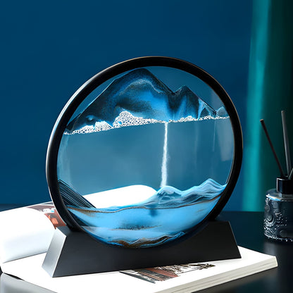 Colored Layer Sand Art Frame with Glass Panels