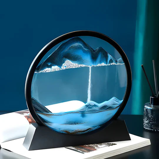 Dynamic Sand Art Sculpture for Tranquil Spaces