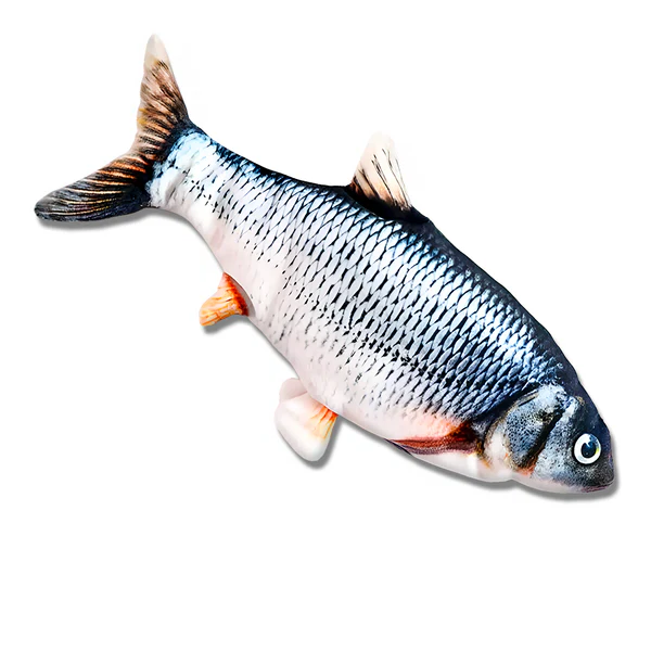 Interactive Motion Sensor Fish Toy for Cats and Dogs - USB Rechargeable Kicker for Indoor/Outdoor Fun