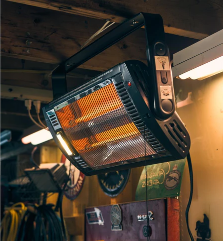 Infrared Outdoor Heat Lamp for Patio - Wall-Mounted with 2 Settings