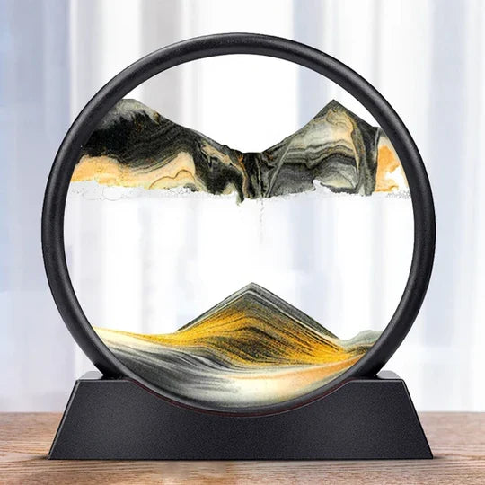 Dynamic Sand Art Sculpture for Tranquil Spaces