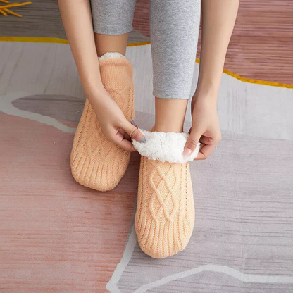 Cozy Indoor Socks with Grip and Stretch Fit for Comfort