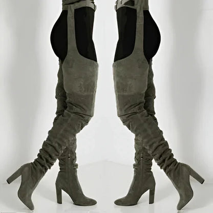 Chic Slouchy Over-the-Knee Boots for Women