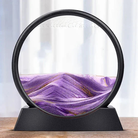 Dynamic Sand Art Sculpture for Tranquil Spaces