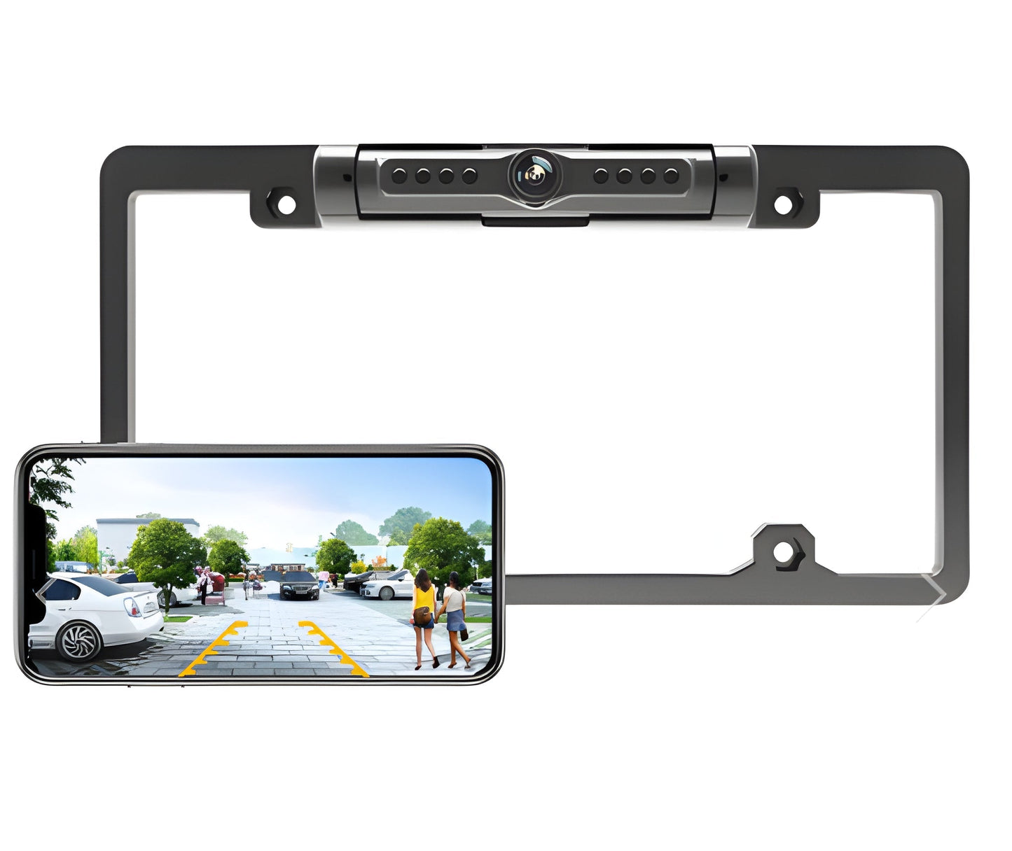 Smart Rearview Camera with 170-Degree Wide Angle and Night Vision