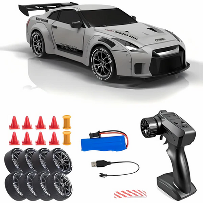 All-Terrain Drift Racer with Customizable Tires & LED Lights