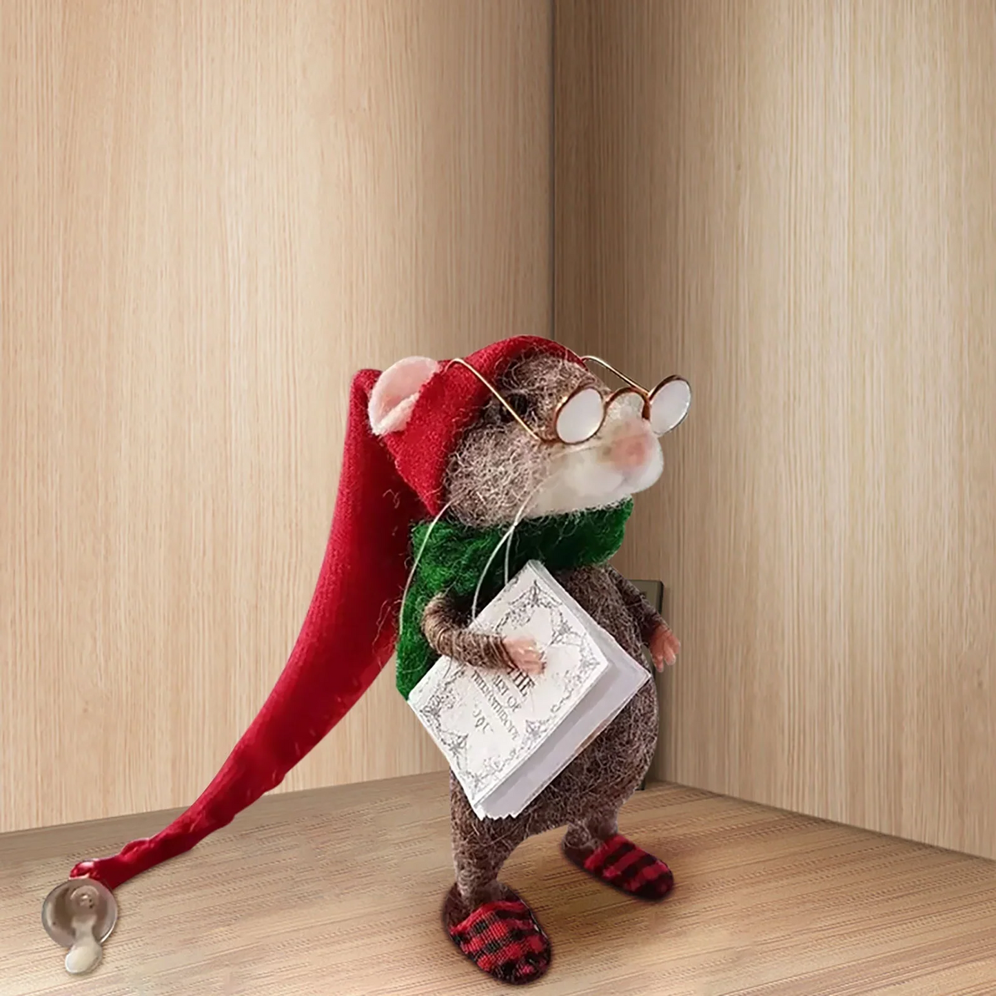 Charming Handmade Mouse Craft Kit for Festive Decor