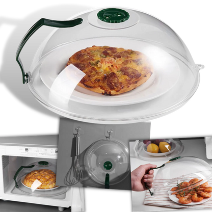 SmartShield Microwave Food Protector with Steam Vent for 10.3in Plates