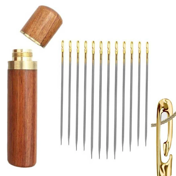 Effortless Needle Threading Set with Side Slot – 30 Varieties