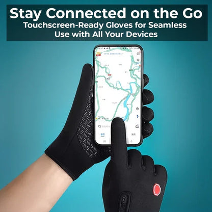 Touchscreen Winter Gloves for Men and Women, Waterproof Thermal with Non-Slip Palm for Cycling and Hiking
