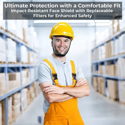 Ultimate Protection Face Shield with Anti-Fog and Replaceable Filter