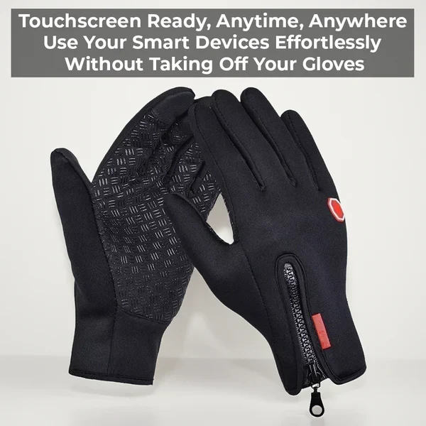 Touchscreen Winter Gloves for Men and Women, Waterproof Thermal with Non-Slip Palm for Cycling and Hiking