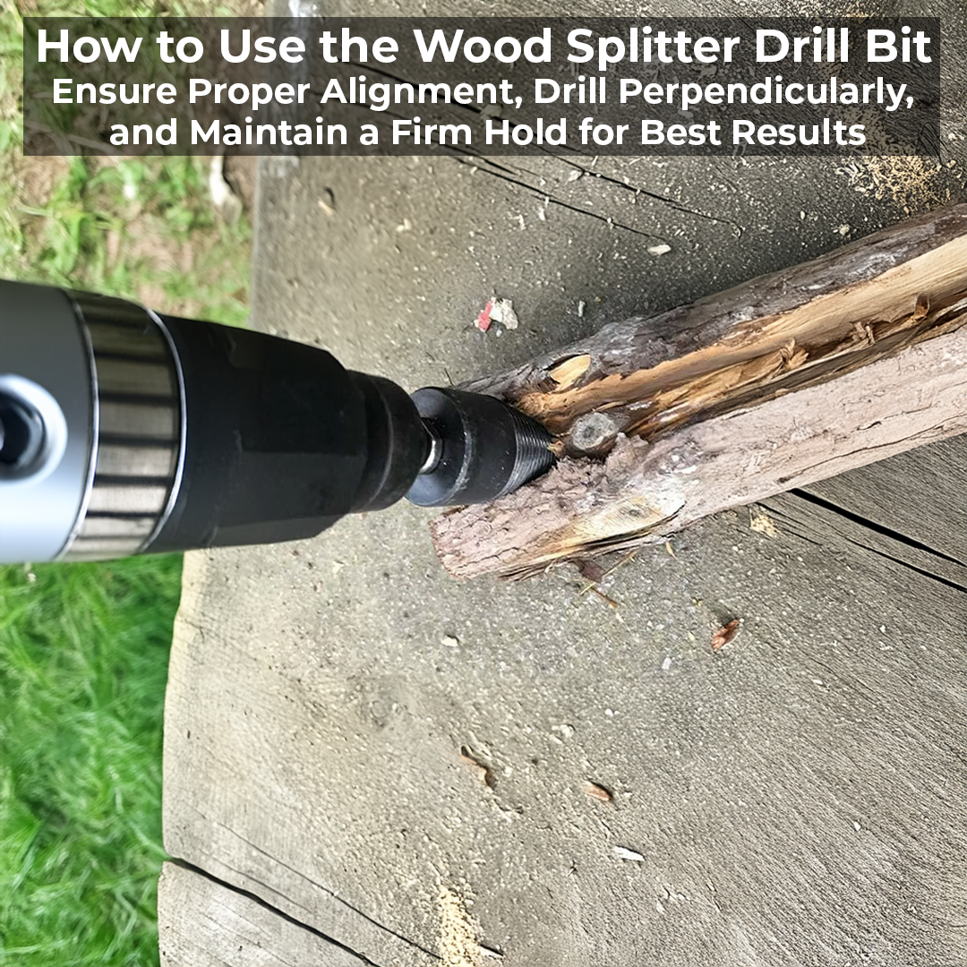 Ultimate Log Splitting Drill Bit with Interchangeable Shanks