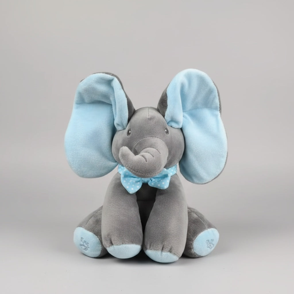 Plush Elephant Toy that Plays Peek-a-Boo