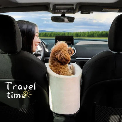 Secure Pet Travel Seat for Small Dogs and Cats
