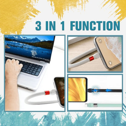 Versatile Charging Cable with Adjustable Stand for All Devices