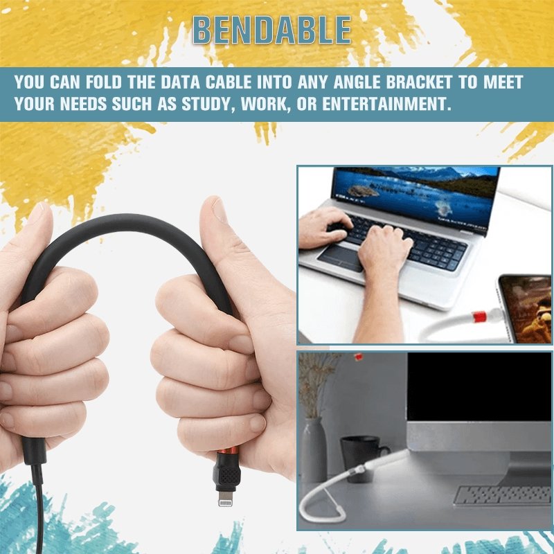 Versatile Charging Cable with Adjustable Stand for All Devices