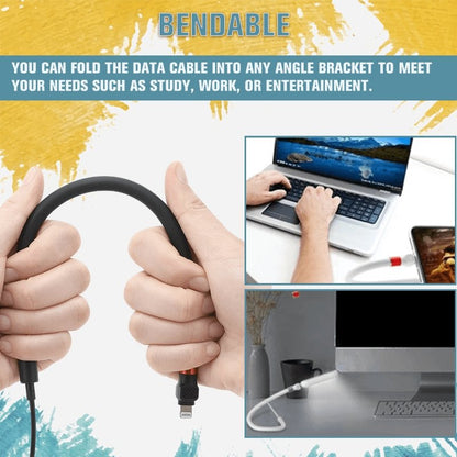 Versatile Charging Cable with Adjustable Stand for All Devices