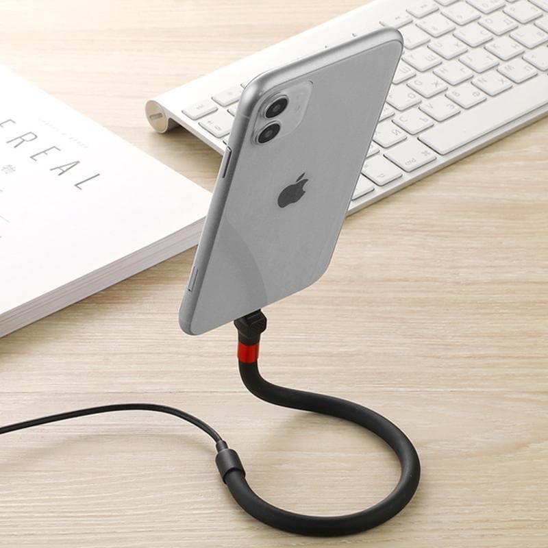 Versatile Charging Cable with Adjustable Stand for All Devices