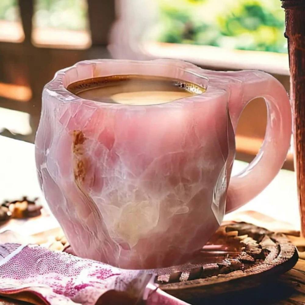 Luminous Artisan Glass Coffee Cup