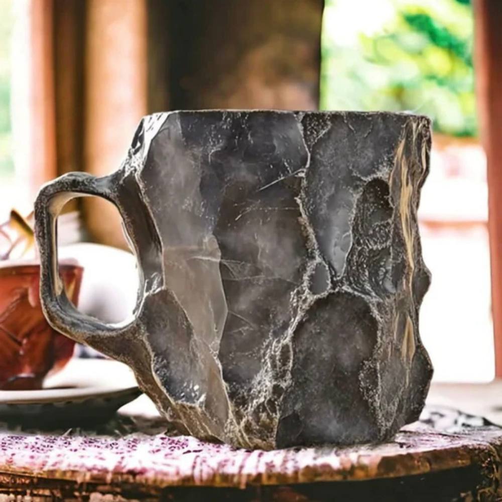 Luminous Artisan Glass Coffee Cup